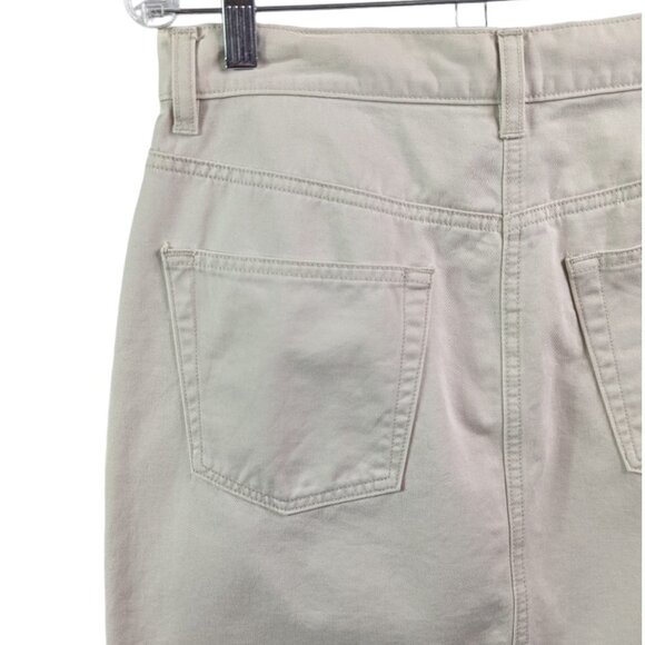 GAP A-line Cotton Denim Mini Skirt Tan Size 10 - Picture 8 of 12